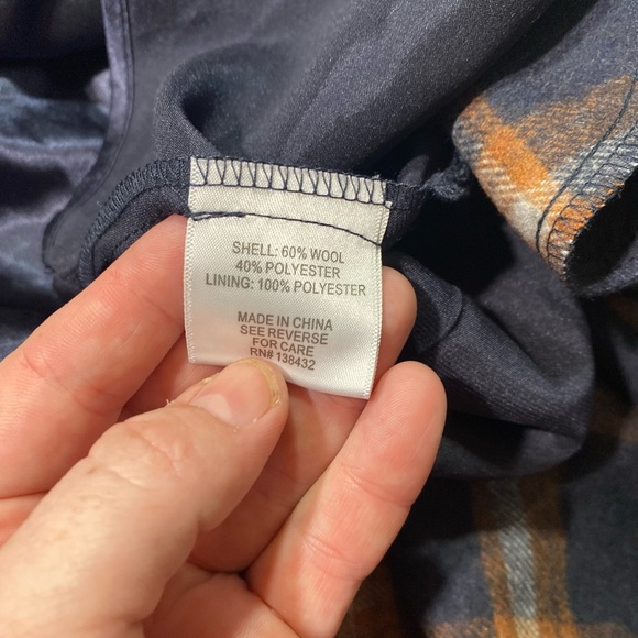 ModCloth Orange &Blue Plaid School Girl/Uniform Wool Blend Skirt Size M - Picture 6 of 10